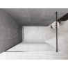 Mexen Kioto Duschwand Walk-in 120 x 200 cm, weißer Ombre, 8 mm, Gun Metal - 800-120-101-95-86