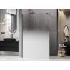 Mexen Kioto Duschwand Walk-in 80 x 200 cm, Ombre Weiß 8 mm, Gunmetal - 800-080-101-95-86