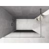 Mexen Kioto Duschrückwand Walk-in 120 x 200 cm, ombre schwarz 8 mm, Chrom - 800-120-101-01-76