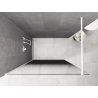 Mexen Kioto Duschwand Walk-in 140 x 200 cm, schwarzes Ombre 8 mm, weiß - 800-140-101-20-76