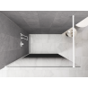 Mexen Kioto Duschwand Walk-in 70 x 200 cm, Ombre schwarz 8 mm, weiß - 800-070-101-20-76