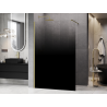 Mexen Kioto Duschwand Walk-in 100 x 200 cm, schwarzer Ombre 8 mm, gebürstetes Gold - 800-100-101-55-76