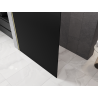 Mexen Kioto Duschwand Walk-in 90 x 200 cm, ombre schwarz 8 mm, gebürstetes Gold - 800-090-101-55-76