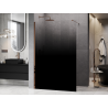 Mexen Kioto Duschwand Walk-in 120 x 200 cm, schwarzer Ombre 8 mm, Roségold - 800-120-101-60-76