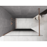 Mexen Kioto Duschwand Walk-in 150 x 200 cm, schwarzes Ombre 8 mm, gebürstetes Kupfer - 800-150-101-65-76