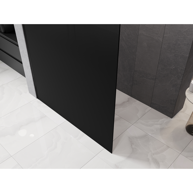Mexen Kioto Walk-In Duschwand 140 x 200 cm, ombre schwarz 8 mm, schwarz - 800-140-101-70-76