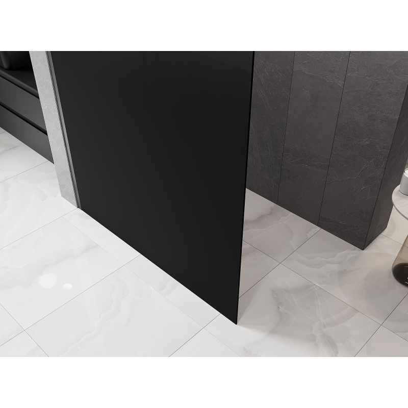 Mexen Kioto Duschwand Walk-in 150 x 200 cm, ombre schwarz 8 mm, Gun Metal - 800-150-101-95-76