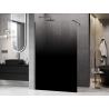 Mexen Kioto Duschwand Walk-in 70 x 200 cm, Ombre Schwarz 8 mm, Gun Metal - 800-070-101-95-76