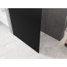 Mexen Kioto Duschwand Walk-in 130 x 200 cm, ombre schwarz 8 mm, gebürsteter Nickel - 800-130-101-97-76