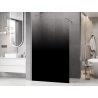 Mexen Kioto Duschwand Walk-in 120 x 200 cm, Ombre Schwarz 8 mm, gebürsteter Nickel - 800-120-101-97-76