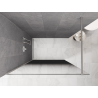 Mexen Kioto Duschwand Walk-in 100 x 200 cm, Ombre Schwarz 8 mm, gebürsteter Nickel - 800-100-101-97-76
