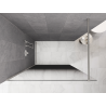 Mexen Kioto Duschwand Walk-in 80 x 200 cm, Ombre Schwarz 8 mm, Gebürsteter Nickel - 800-080-101-97-76