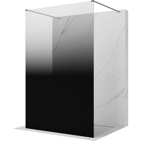 Mexen Kioto freistehende Duschwand 110 x 200 cm, ombre schwarz 8 mm, gun metal - 800-110-002-95-76