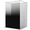 Mexen Kioto Freistehende Duschwand 140 x 200 cm, Ombre Schwarz 8 mm, Gun Metal - 800-140-002-95-76
