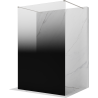 Mexen Kioto freistehende Duschwand 120 x 200 cm, ombre schwarz 8 mm, gebürsteter Nickel - 800-120-002-97-76