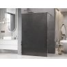 Mexen Kioto Duschwand Walk-in 120 x 200 cm, Crackle Graphit 12 mm, Chrom - 800-120-101-01-44-X