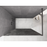 Mexen Kioto Duschwand Walk-in 140 x 200 cm, Crackle Graphit 12 mm, Chrom - 800-140-101-01-44-X