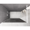 Mexen Kioto Duschwand Walk-in 110 x 200 cm, Crackle Graphit 12 mm, Weiß - 800-110-101-20-44-X