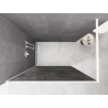 Mexen Kioto Duschwand Walk-in 120 x 200 cm, Crackle Graphit 12 mm, Weiß - 800-120-101-20-44-X