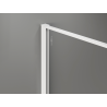 Mexen Kioto Duschwand Walk-in 120 x 200 cm, Crackle Graphit 12 mm, Weiß - 800-120-101-20-44-X