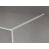 Mexen Kioto Duschwand Walk-in 120 x 200 cm, Crackle Graphit 12 mm, Weiß - 800-120-101-20-44-X