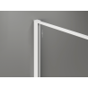 Mexen Kioto Duschwand Walk-in 70 x 200 cm, Crackle Grafit 12 mm, Weiß - 800-070-101-20-44-X