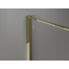 Mexen Kioto Duschwand Walk-in 120 x 200 cm, Crackle Graphit 12 mm, Gold - 800-120-101-50-44-X