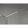 Mexen Kioto Duschwand Walk-in 120 x 200 cm, Crackle Graphit 12 mm, Gold - 800-120-101-50-44-X