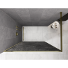 Mexen Kioto Duschwand Walk-in 80 x 200 cm, Crackle Graphit 12 mm, Gold - 800-080-101-50-44-X