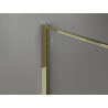 Mexen Kioto Walk-in Duschwand 90 x 200 cm, Crackle Graphit 12 mm, Gold - 800-090-101-50-44-X