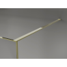 Mexen Kioto Duschabtrennung Walk-in 160 x 200 cm, Crackle Graphit 12 mm, Gold - 800-160-101-50-44-X