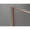Mexen Kioto Duschwand Walk-in 120 x 200 cm, Crackle Grafit 12 mm, gebürstetes Kupfer - 800-120-101-65-44-X