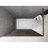 Mexen Kioto Duschwand Walk-in 160 x 200 cm, Crackle Graphit 12 mm, gebürstetes Kupfer - 800-160-101-65-44-X