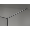 Mexen Kioto Duschwand Walk-in 130 x 200 cm, Crackle Graphit 12 mm, Gun Gray gebürstet - 800-130-101-66-44-X