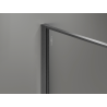Mexen Kioto Duschwand Walk-in 70 x 200 cm, Crackle Graphit 12 mm, Gun Gray gebürstet - 800-070-101-66-44-X