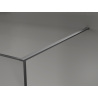 Mexen Kioto Duschwand Walk-in 150 x 200 cm, Crackle Graphit 12 mm, Gun Gray gebürstet - 800-150-101-66-44-X