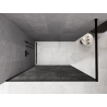 Mexen Kioto Duschwand Walk-in 150 x 200 cm, Crackle Graphit 12 mm, Schwarz - 800-150-101-70-44-X
