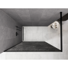 Mexen Kioto Duschwand Walk-in 90 x 200 cm, Crackle-Graphit 12 mm, Schwarz - 800-090-101-70-44-X