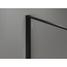 Mexen Kioto Duschwand Walk-in 80 x 200 cm, Crackle Grafit 12 mm, Schwarz - 800-080-101-70-44-X