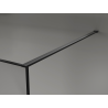 Mexen Kioto Walk-in-Duschwand 160 x 200 cm, Crackle Graphit 12 mm, Schwarz - 800-160-101-70-44-X