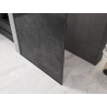 Mexen Kioto Duschabtrennung Walk-in 160 x 200 cm, Crackle Grafit 12 mm, Gun Metal - 800-160-101-95-44-X