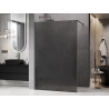 Mexen Kioto Duschabtrennung Walk-in 160 x 200 cm, Crackle Grafit 12 mm, Gun Metal - 800-160-101-95-44-X