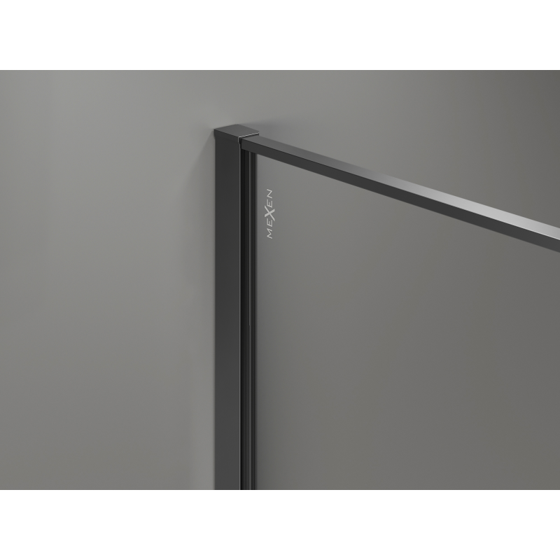 Mexen Kioto Duschwand Walk-in 70 x 200 cm, Crackle Grafit 12 mm, Gun Metal - 800-070-101-95-44-X