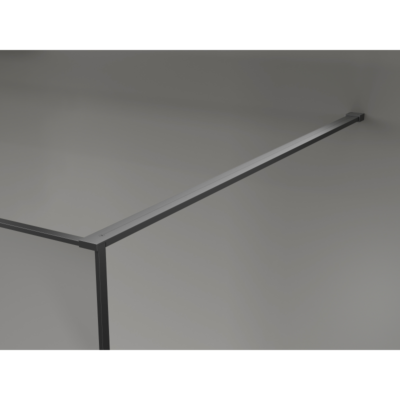 Mexen Kioto Duschwand Walk-in 90 x 200 cm, Crackle Graphit 12 mm, Gun Metal - 800-090-101-95-44-X