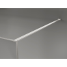 Mexen Kioto Duschwand Walk-in 90 x 200 cm, Crackle Graphit 12 mm, gebürstetes Nickel - 800-090-101-97-44-X