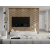 Mexen Lam-SF 01 Akustische Wandpaneele 280 x 30 cm, Filz 9 mm, technisches Furnier, Gebleichte Eiche - S106-280-01-040