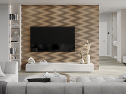 Mexen Lam-SF 01 Akustische Wandpaneele 280 x 30 cm, Filz 9 mm, technisches Furnier, Gebleichte Eiche - S106-280-01-040