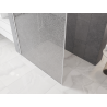 Mexen Kioto Duschwand Walk-in 70 x 200 cm, Crackle transparent 12 mm, weiß - 800-070-101-20-04-X