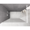 Mexen Kioto Duschwand Walk-in 70 x 200 cm, Crackle transparent 12 mm, weiß - 800-070-101-20-04-X