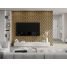Mexen Lam-SF 01 Akustische Wandlamellen 280 x 30 cm, 9 mm Filz, technisches Furnier, Eiche Klassisch - S106-280-01-041